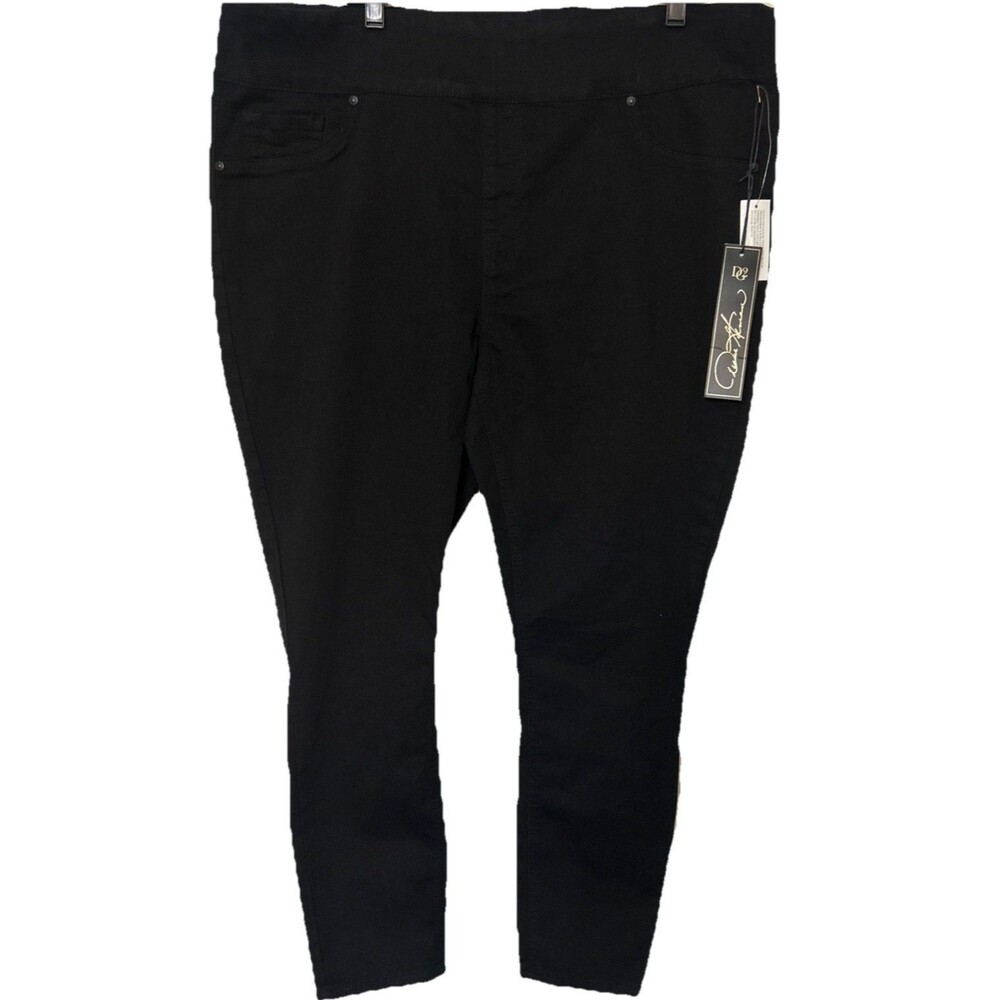 DG2 By Diane Gilman Tall 2XLT Black Stretch Suddenly Slim Skinny Denim Pants